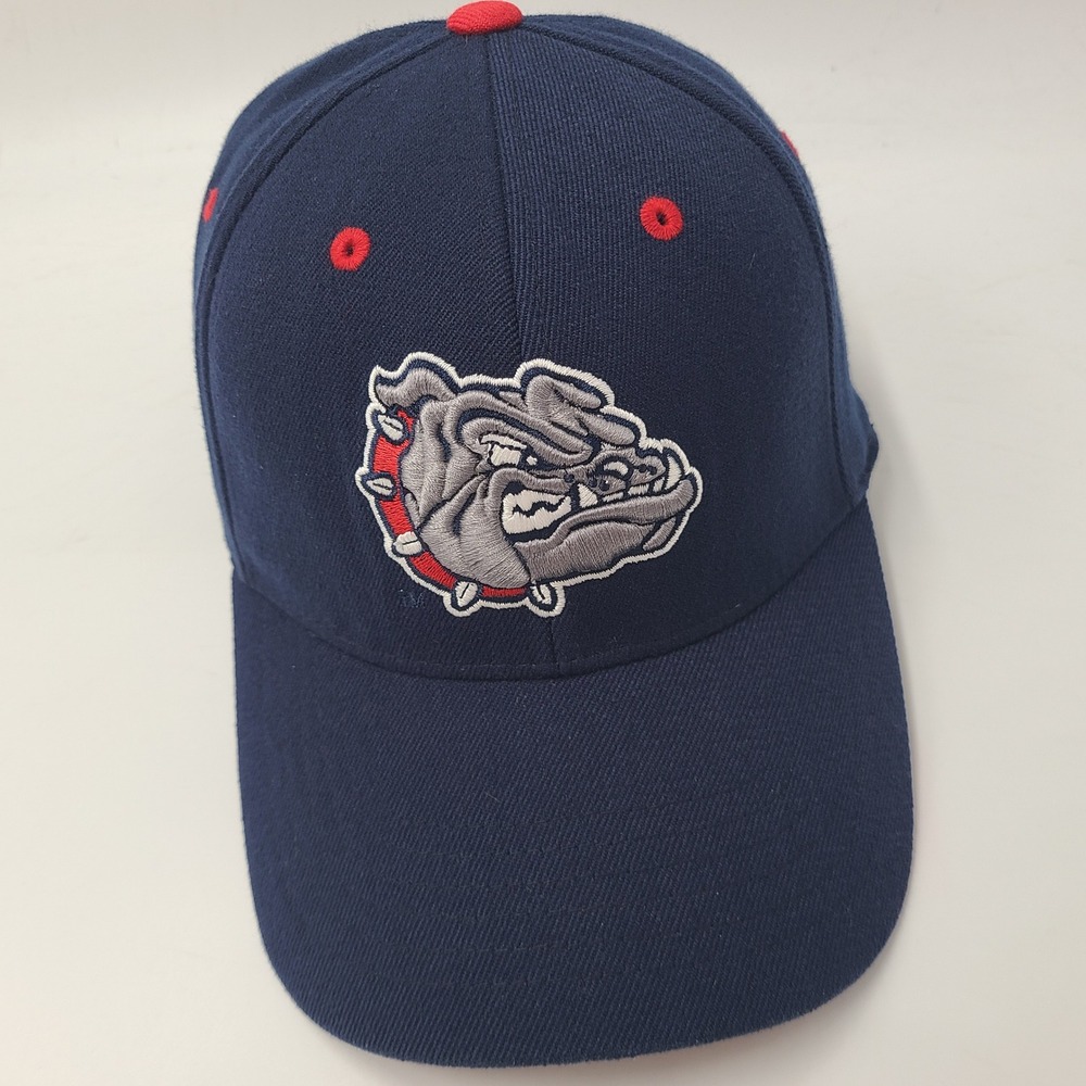 Gonzaga Bulldogs Hat Fitted (Seems M-L) Top of the World Blue Red NCAA Zags Men